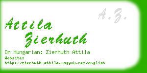 attila zierhuth business card